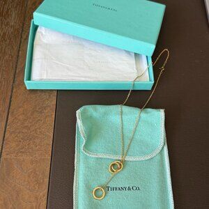 Tiffany gold lariat necklace